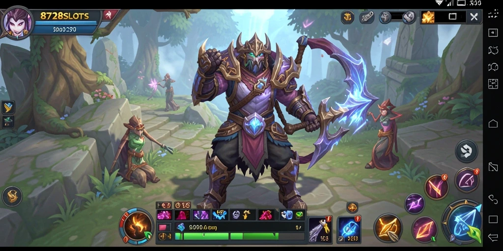 Screenshot gameplay 8728SLOTS yang menunjukkan aksi seru MMORPG.