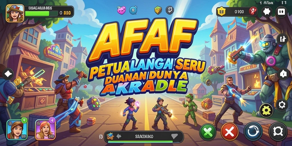 Tangkapan layar AFAF menunjukkan aksi seru dalam gameplay Arcade.