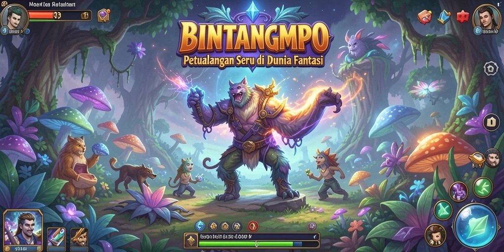 Tangkapan layar menampilkan aksi seru dari gameplay BINTANGMPO.