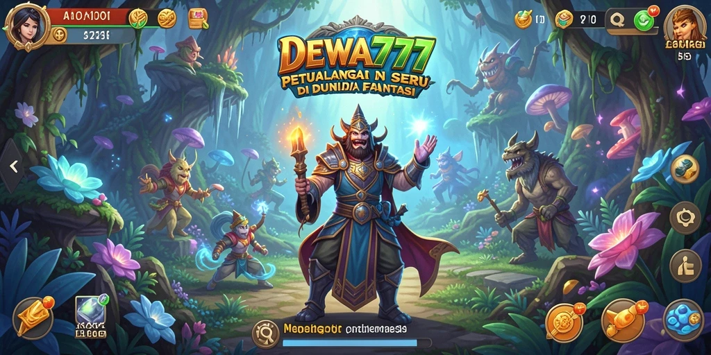 Tangkapan layar menunjukkan momen aksi seru dalam petualangan DEWA777.