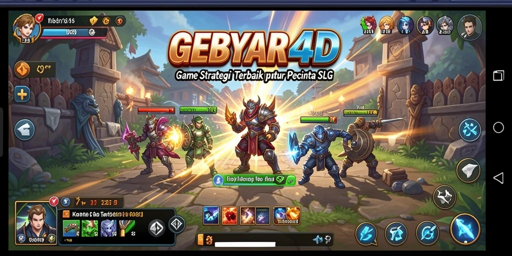 Tampilan screenshot GEBYAR4D menampilkan aksi pertempuran yang mendebarkan.