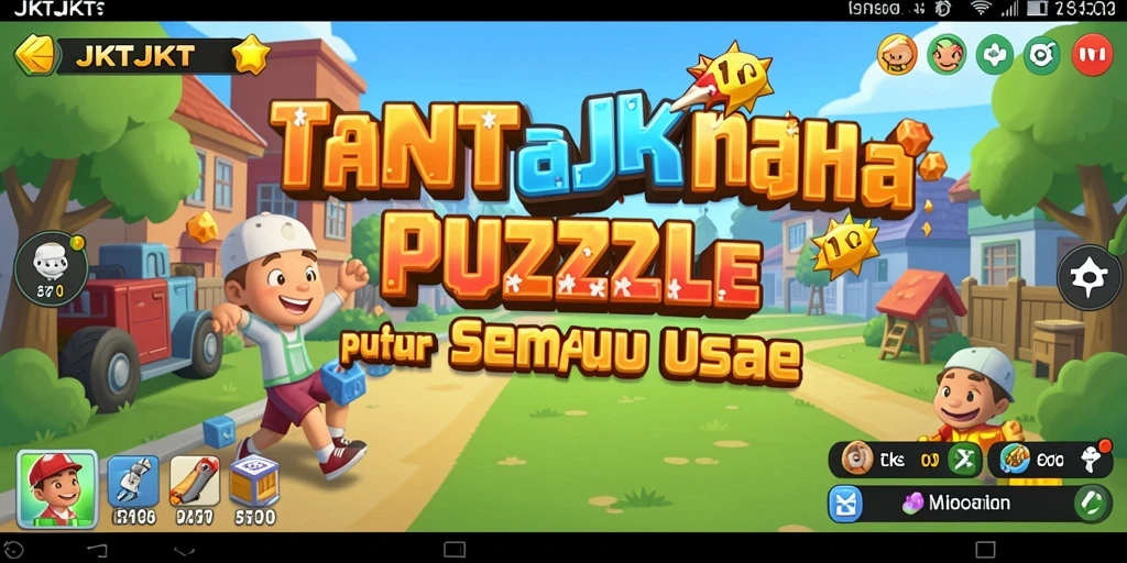 Gameplay seru dan menantang dari JKTJKT dengan berbagai level puzzle.
