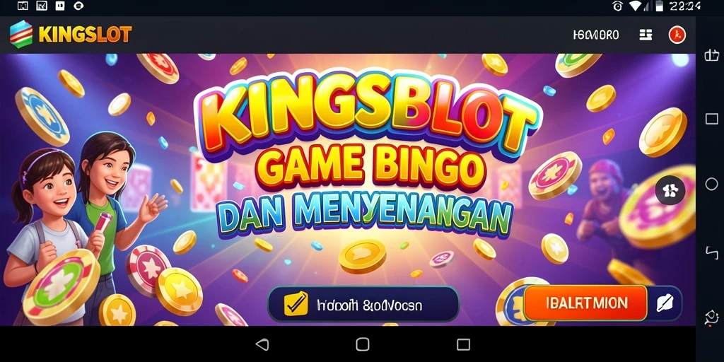Tampilan seru dari gameplay Bingo di KINGSLOT.