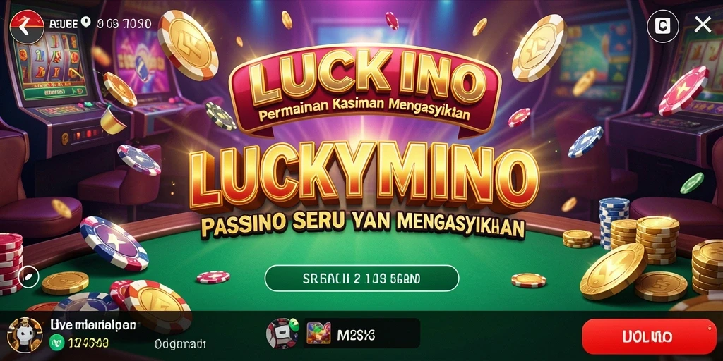 Tampilan menawan gameplay Kasino di LUCKYMINO.
