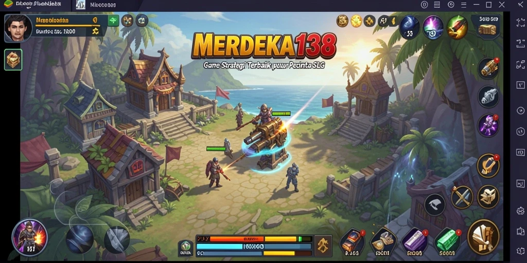 Tampilan gameplay menarik dari MERDEKA138 dengan strategi SLG yang kompleks.