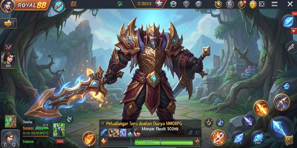 Screenshot utama ROYAL88 yang menampilkan aksi pertarungan mendebarkan.