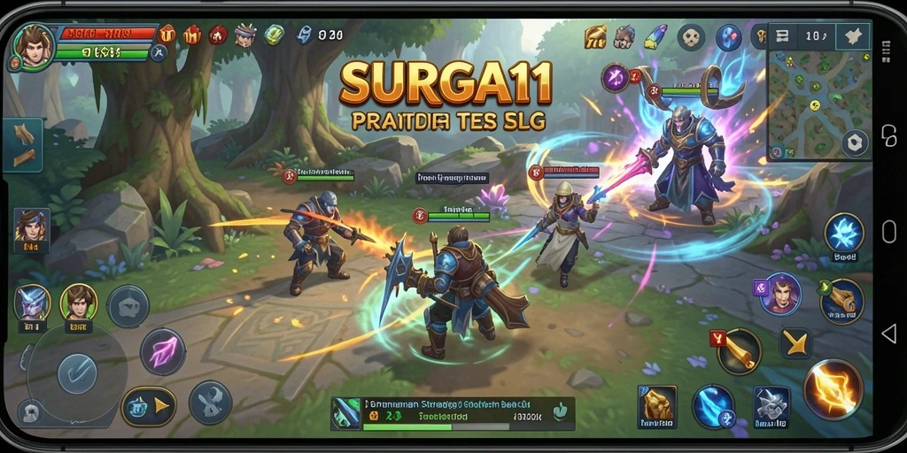 Screenshot gameplay SURGA11 memperlihatkan aksi strategis yang mendebarkan.