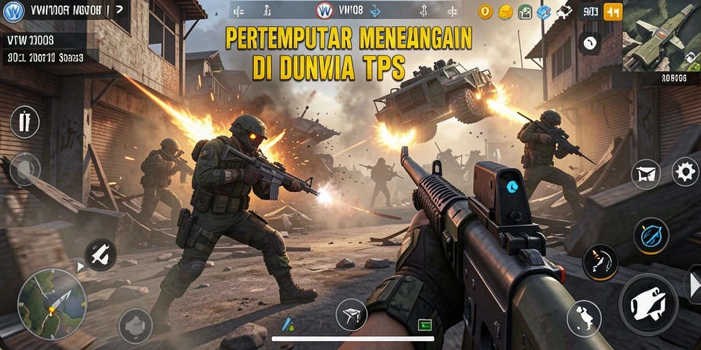 Screenshot menampilkan aksi pertempuran intens di VW108.